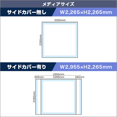 楽々バックパネル3×3 メディアサイズ