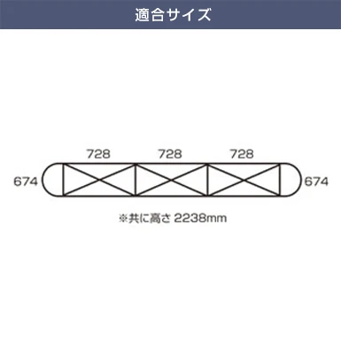 ニューイージーシステムパネル ストレート(3×3) 適合サイズ