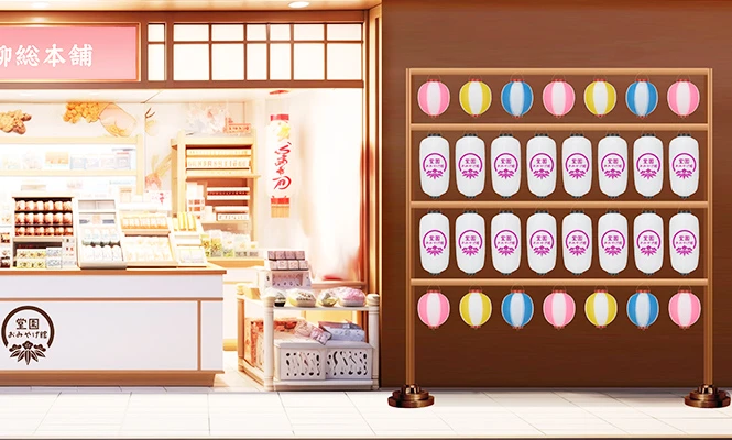店舗装飾用フォトスポット提灯