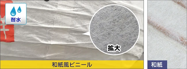 和紙風ビニール（拡大）