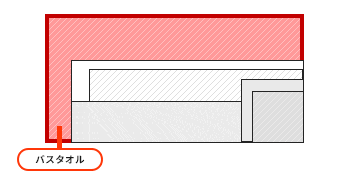 フルカラーバスタオルサイズイメージ