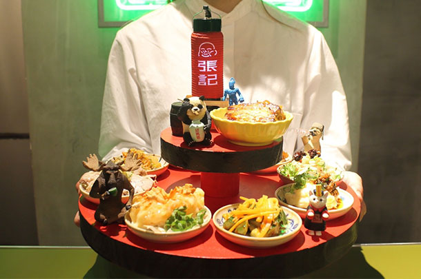 実績事例1133：台湾料理屋様の料理装飾用オリジナルミニ提灯を製作しました。