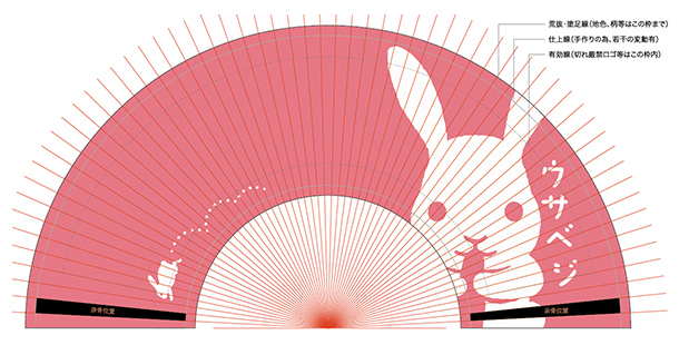 実績事例146：オリジナルイベントノベルティ扇子デザイン例