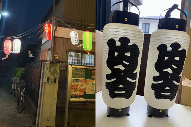 実績事例1698：町会様のお祭り用オリジナルビニール提灯、弓張提灯を製作しました。