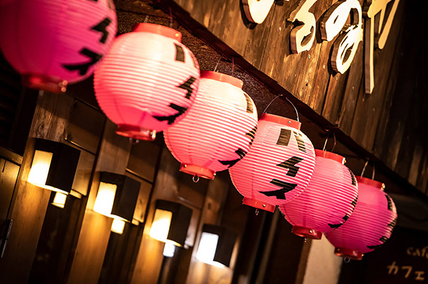 実績事例1719:飲料メーカー様の販促用オリジナルビニール提灯を製作しました。