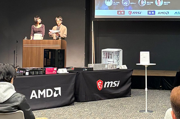 実績事例1725：ノートPC製造・販売会社様のイベント用オリジナルテーブルクロス　活用風景