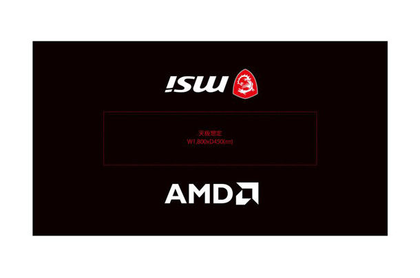 実績事例1725：ノートPC製造・販売会社様のイベント用オリジナルテーブルクロスデザイン例