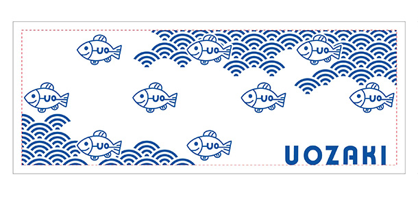 実績事例1755：小学校様のオリジナル手ぬぐい　デザイン例