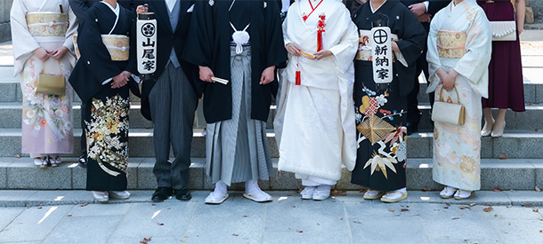 実績事例1759：個人様の結婚式用オリジナル弓張提灯　活用風景2
