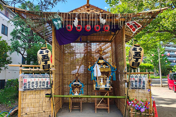 実績事例1794:神社様の祭礼用オリジナルビニール提灯を製作しました。