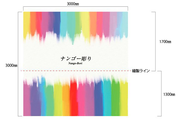 実績事例223：オリジナ展示会・説明会バックパネルデザイン例