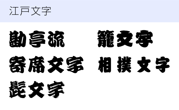 江戸文字一覧