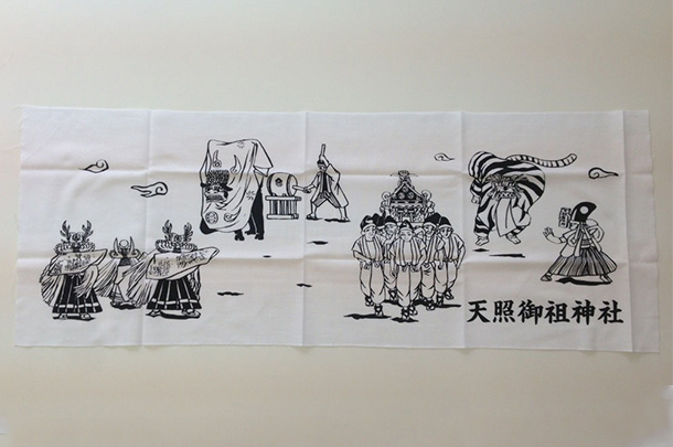 実績事例50:神社様のオリジナルイベント手ぬぐいを製作しました。