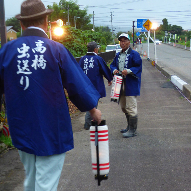 実績事例751：虫送り保存会様のオリジナルお祭り提灯　手持ち