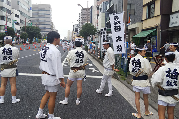 実績事例783：和太鼓団体様のオリジナルお祭りのぼり旗を製作しました。