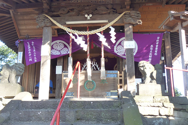 実績事例821：神社のオリジナル神社幕を製作しました。