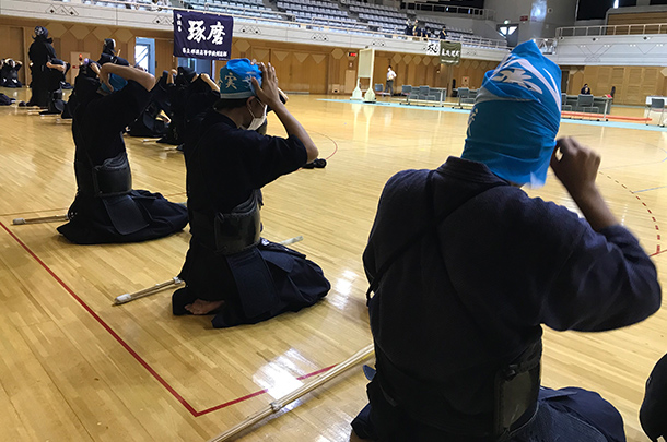 実績事例853:高校剣道部様のオリジナル手ぬぐいを製作しました。