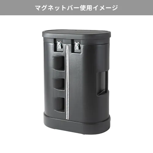 ポータブルPRカウンター（専用天板付き）｜マグネットバー使用イメージ