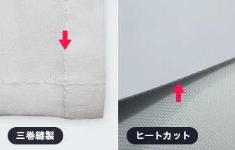 三巻縫製・ヒートカット