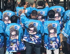 オリジナルポリエステル法被 制作実績5 学校祭