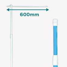 3mポール(横棒600mmタイプ):商品画像
