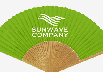 紙扇子（単色ロゴデザイン）