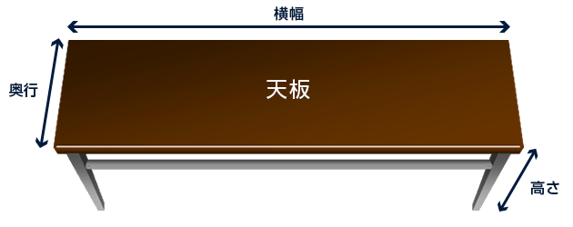 一般的な会議机のサンプル画像