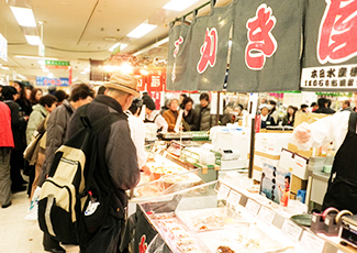 撥水・防炎トロマット生地をブース装飾に