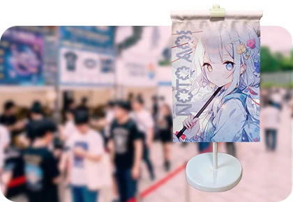 販売グッズ用卓上タペストリー