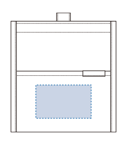 MOTTERU クーラーポーチ（MO-1117）前面プリント範囲