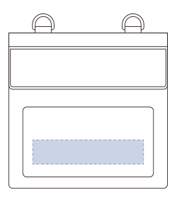 モバイルウォータープルーフサコッシュ（TE-0041）前面Bプリント範囲