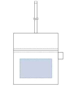 フェアトレードコットンマルチケース（TF-0025）内側（B）プリント範囲