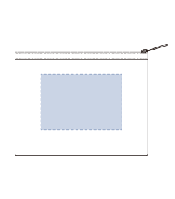 らくらく仕分けポーチ（S）（TF-0172）背面プリント範囲