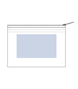 らくらく仕分けポーチ（M）（TF-0173）背面プリント範囲