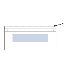 らくらく仕分けペンケース（TF-0174）背面プリント範囲