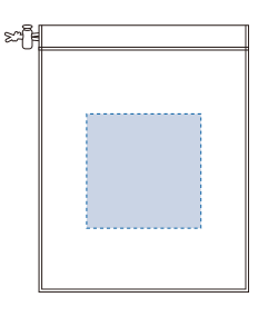 EVA巾着（M）（TP-0001）背面プリント範囲