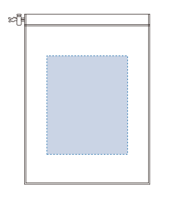EVA巾着（L）（TP-0002）背面プリント範囲