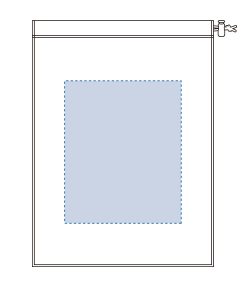 EVA巾着（L）（TP-0002）前面プリント範囲