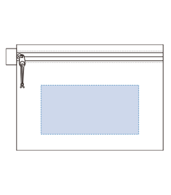 リップストップフラットポーチ（Ｓ)（TP-0059）前面プリント範囲