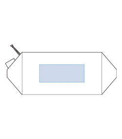 リップストップスクエアポーチ（Ｍ)（TP-0061）前面プリント範囲