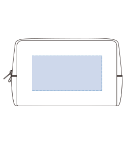 リップストップスクエアポーチ（Ｌ）（TP-0062）前面プリント範囲