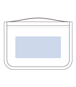 3段式ハンギングポーチ（TP-0063）背面プリント範囲