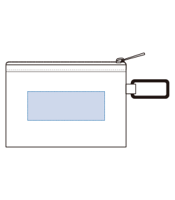 リフレクターポーチ（S）（TP-0068）背面プリント範囲