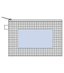 ハードメッシュフラットポーチ(S)（TP-0071）前面プリント範囲