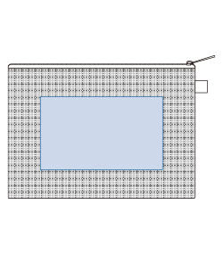 ハードメッシュフラットポーチ(M)（TP-0072）背面プリント範囲
