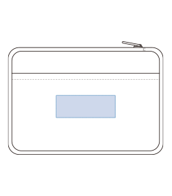 スマホが立てられるクーラーランチポーチ（TP-0075）背面プリント範囲