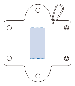 クリアマルチケース（TP-0083）前面Aプリント範囲