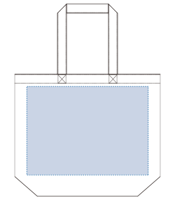 キャンバストート（L）（TR-0101）前面プリント範囲