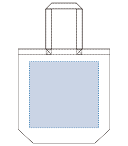 キャンバストート（M）（TR-0105）背面プリント範囲