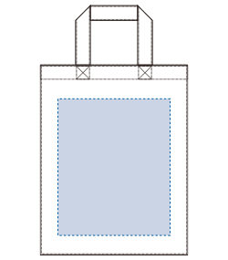 ユーティリティバッグ（M）（TR-0106）背面プリント範囲
